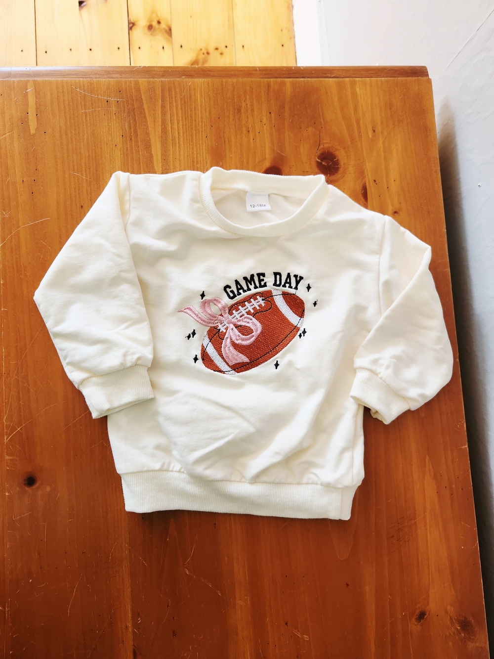 12-18 Month "Game Day" Football Sweatshirt